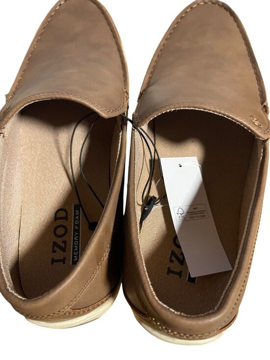 Izod Seapoint Loafers Mens 10.5 M Tan Slip On Shoes Business Casual Everyday main image 8
